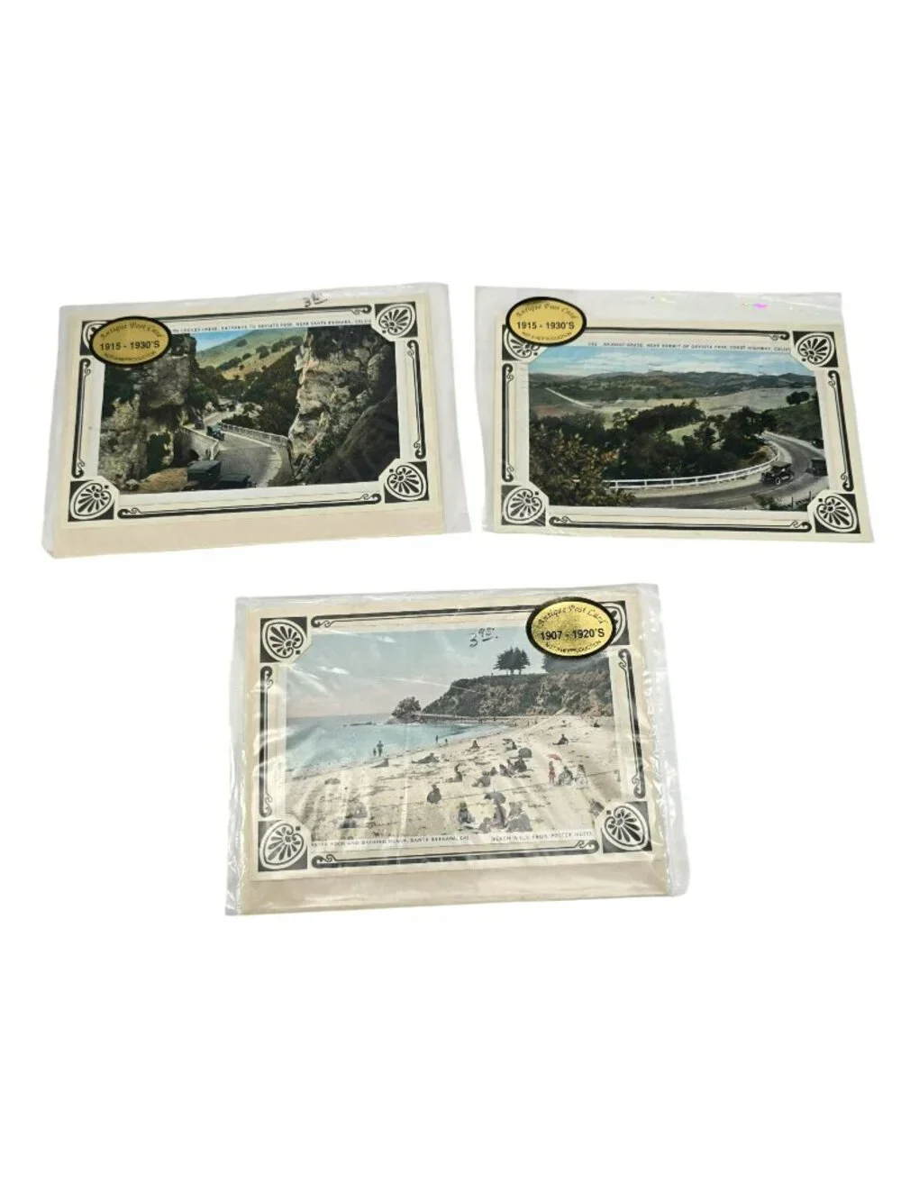Antique Postcards Greeting Cards Set 1907-1930s Santa Barbara California LI638